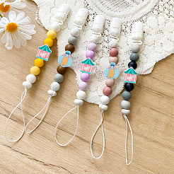 16Pcs 2 Style Merry-go-round/Balloon Food Grade Silicone Beads&nbsp;SIL-GO0001-17