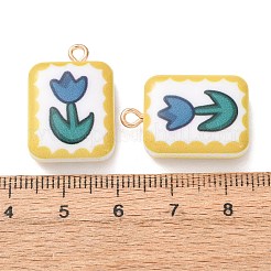 Printed Alloy with Acrylic Pendants&nbsp;AL-CBAE25B-02C-G