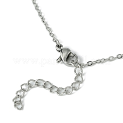 Natural Mixed Gemstone Faceted Bullet Shaped Pendant Necklaces&nbsp;NJEW-JN05026-02