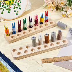 Wood Clip Floss Holder&nbsp;FIND-WH0290-74B