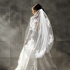 Polyester Bridal Veils&nbsp;DIY-WH0899-485B