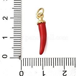 Brass Enamel Pendants&nbsp;KK-D280-02G