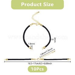 10Pcs Nylon Cords Bracelet Makings Fit for Connector Charms&nbsp;AJEW-DC0001-90