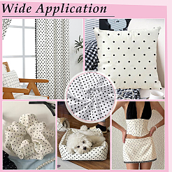 Polka Dot Pattern Cotton Fabric&nbsp;AJEW-PH0009-13C