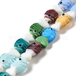 Handmade Lampwork Beads Strands&nbsp;LAMP-G154-07