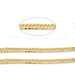 Rack Plating Brass Curb Chains&nbsp;KK-E015-03G