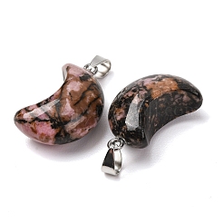 Natural Rhodonite Pendants&nbsp;G-F820-02L-06