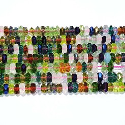 Faceted Glass Rondelle Beads Strands&nbsp;X-GF3x6mm-5