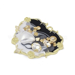 Rack Plating Alloy Enamel Pendants&nbsp;FIND-I038-16