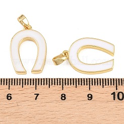 Brass Enamel Pendants&nbsp;KK-H262-04G