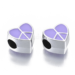 UV Plating Acrylic European Beads&nbsp;OACR-N010-011P
