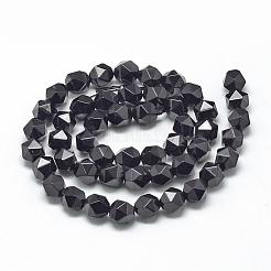 Natural Dyed & Heated Black Onyx Beads Strands&nbsp;G-R448-6mm-10