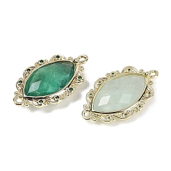 Natural Green Fluorite Faceted Horse Eye Links&nbsp;G-B126-02G-10