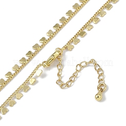 Rack Plating Brass Twisted Chain Heart Tassel Necklaces for Women&nbsp;NJEW-K382-15D-G