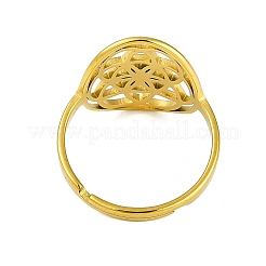 201 Stainless Steel Adjustable Rings for Women&nbsp;RJEW-M008-01G