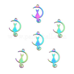 Ion Plating(IP) 201 Stainless Steel Pendants&nbsp;STAS-N098-081M