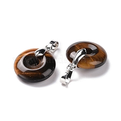 Natural Tiger Eye Pendants&nbsp;G-E059-01P-01