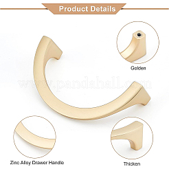 Zinc Alloy Drawer Handle&nbsp;LS-FIND-WH0105-06G