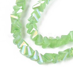 Electroplate Imitation Jade Glass Beads Strands&nbsp;LS-GLAA-N023-4mm-34