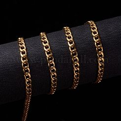 3.28 Feet PVD Vacuum Plating 304 Stainless Steel Cuban Link Chains&nbsp;X-CHS-G010-02G