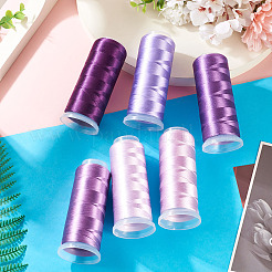 6 Rolls 6 Colors Polyester Embroidery Threads&nbsp;OCOR-TA0003-14B