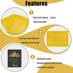 PET Stamping Hot Foil Paper&nbsp;DIY-WH0374-15A