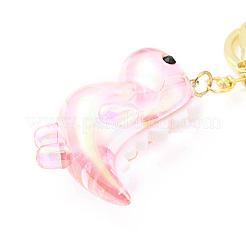 Acrylic Dinosaur Pendant Keychain&nbsp;KEYC-G052-08LG-04