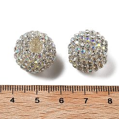 Sparkle Glass Rhinestone Round Beads&nbsp;OACR-S048-01C