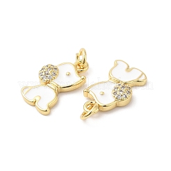 Real 16K Gold Plated Brass Micro Pave Clear Cubic Zirconia Pendants&nbsp;ZIRC-L103-059G-02