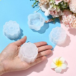 4 Pcs 4 Styles Flower Candle Silicone Molds&nbsp;ST-CJ0043-045