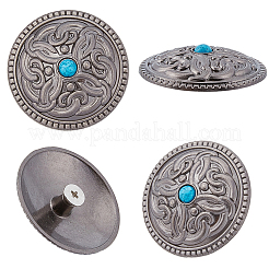 10Pcs Antique Silver Alloy Decorative Rivets&nbsp;BUTT-GF0004-22C