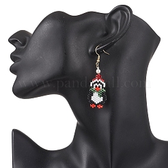 304 Stainless Steel Penguin Dangle Earrings&nbsp;EJEW-MZ00616