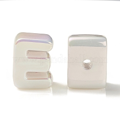 UV Plating Rainbow Iridescent Acrylic Beads&nbsp;OACR-C012-01I-1