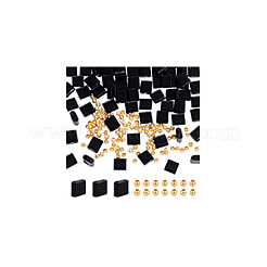 1 Strand Rectangle Natural Black Onyx(Dyed & Heated) Beads Strands&nbsp;G-NB0005-54B
