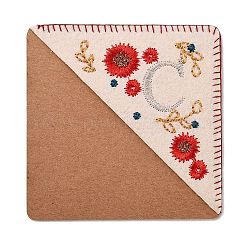 4Pcs Letter Personalized Hand Embroidered Corner Bookmarks&nbsp;JX587C