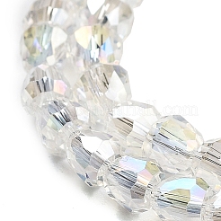 Electroplate Glass Beads Strands&nbsp;EGLA-D030-T4mm-B02