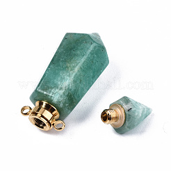 Faceted Natural Amazonite Pendants&nbsp;G-T131-15E