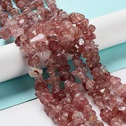 Natural Strawberry Quartz Beads Strands&nbsp;X-G-M205-94