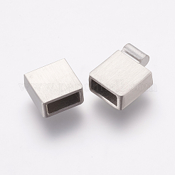 Tarnish Resistant 304 Stainless Steel Magnetic Clasps with Glue-in Ends&nbsp;STAS-E144-062P
