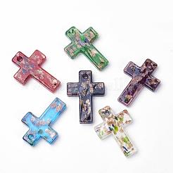 Handmade Gold Sand Lampwork Pendants&nbsp;LAMP-S098-1-B