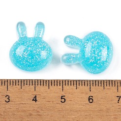 Transparent Epoxy Resin Bunny Decoden Cabochons&nbsp;CRES-P035-03E