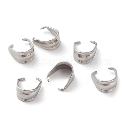 Non-Tarnish 201 Stainless Steel Snap on Bails&nbsp;STAS-K259-16P