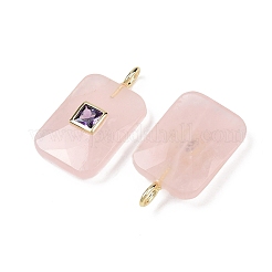 Natural Rose Quartz Pendants&nbsp;G-I391-03G-11