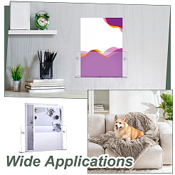 Acrylic & Iron & Plastic Wall-mounted Book Holder&nbsp;AJEW-WH0596-619