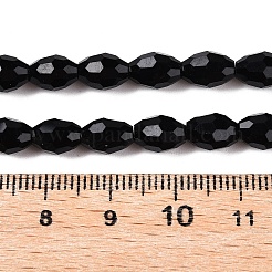 Opaque Solid Color Imitation Jade Glass Beads Strands&nbsp;EGLA-A037-P6x8mm-D04