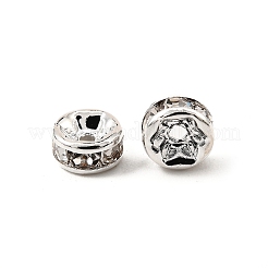 Brass Rhinestone Spacer Beads&nbsp;X-RB-A014-Z6mm-01S-NF