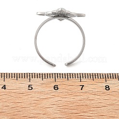 Synthetic Turquoise Finger Rings&nbsp;LS-RJEW-I110-02P-01