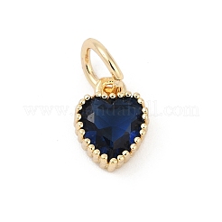 Brass Micro Pave Cubic Zirconia Pendants&nbsp;KK-H204-01KCG-M