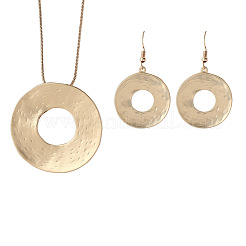 Alloy Dangle Earrings & Pendant Necklaces Sets for Women&nbsp;FS-WG44CF3-01
