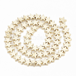 Electroplate Non-magnetic Synthetic Hematite Beads Strands&nbsp;G-T061-90LG